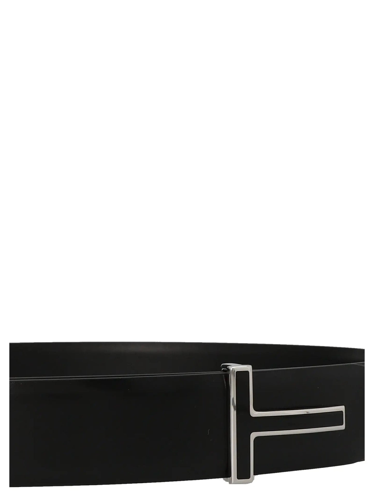 Tom Ford Black Calfskin Regular Belt
