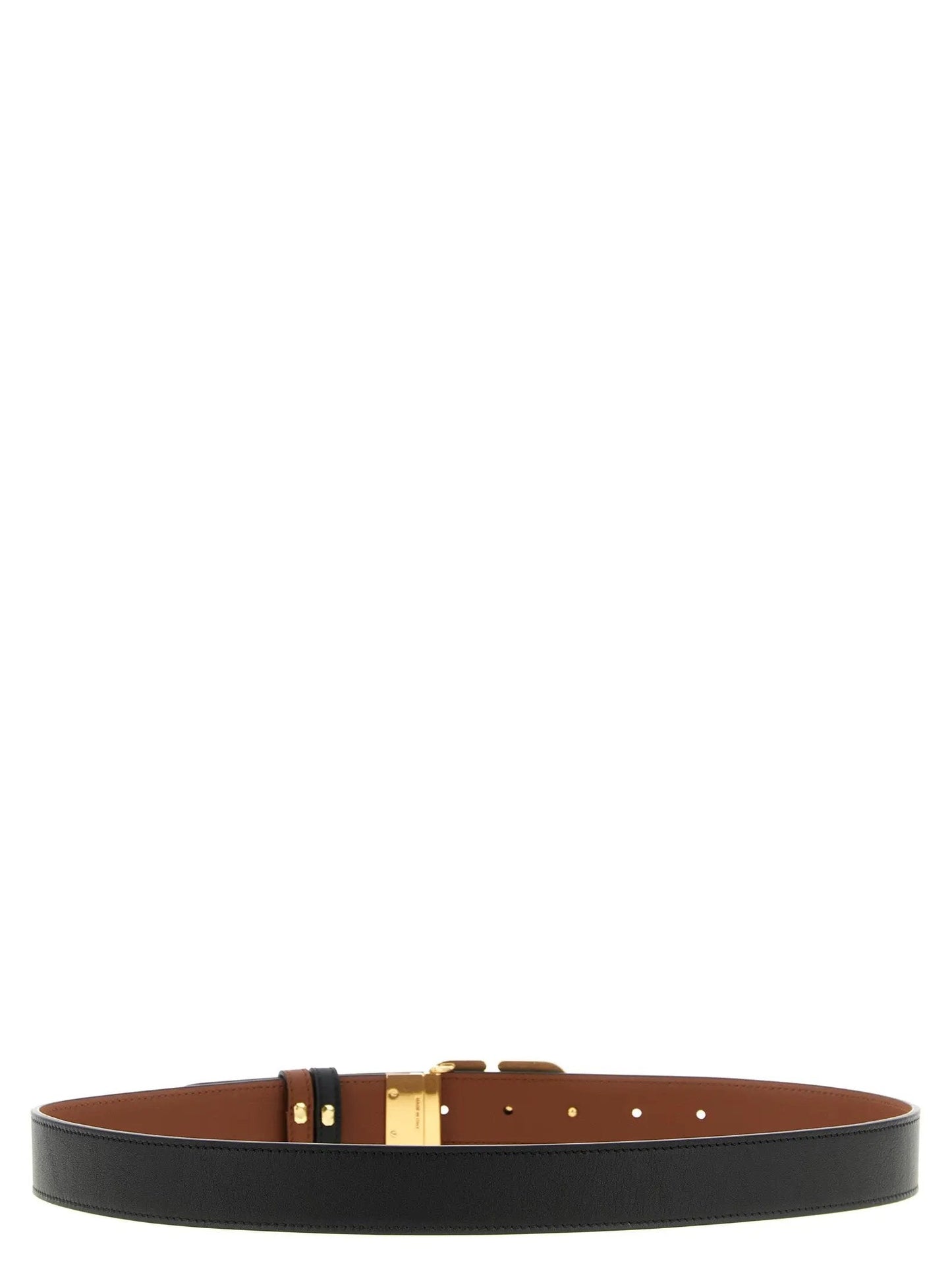 Valentino Garavani Black Calfskin Regular Belt