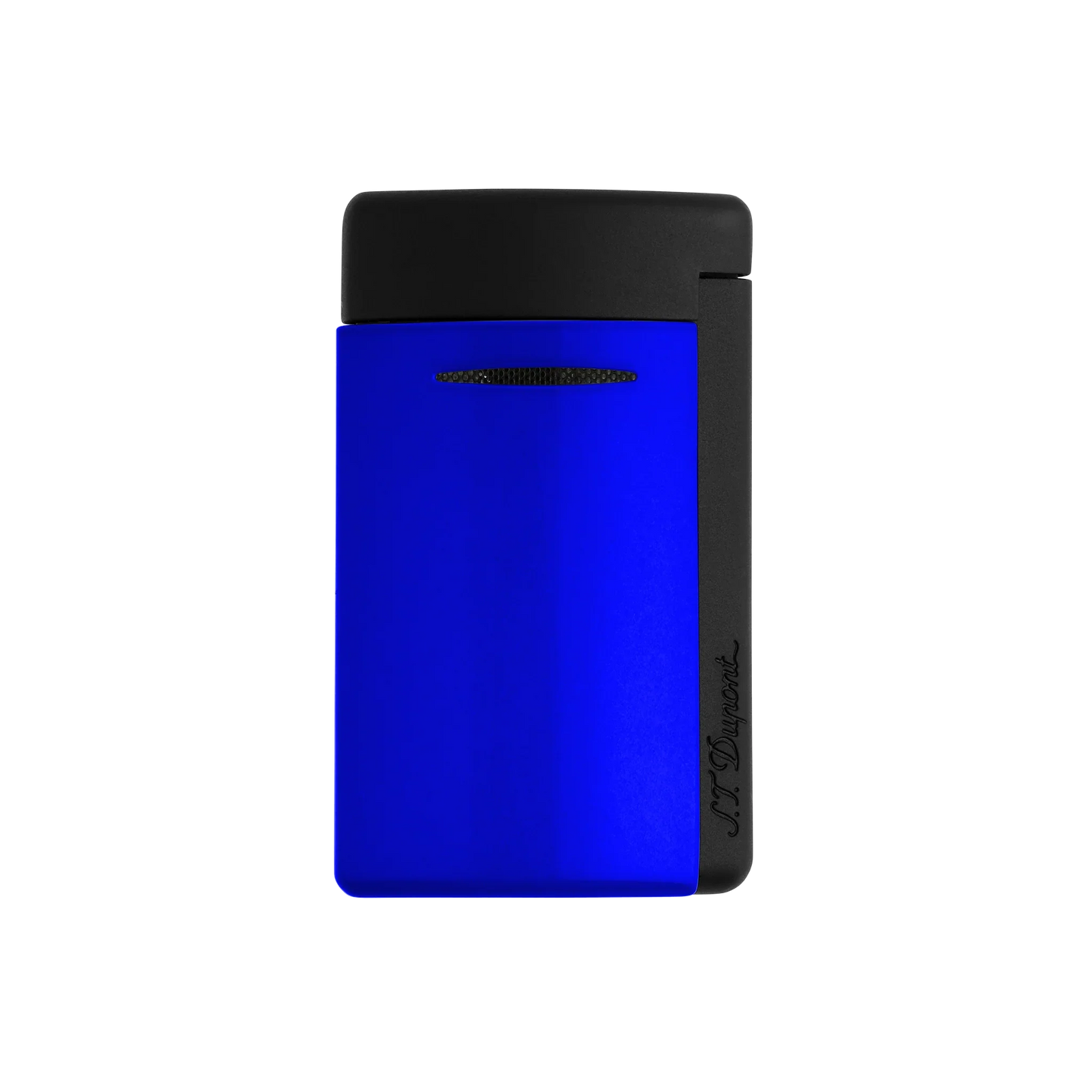 S.T. DUPONT Minijet Lacquer Neon Blue Lighter/Briquet 010871