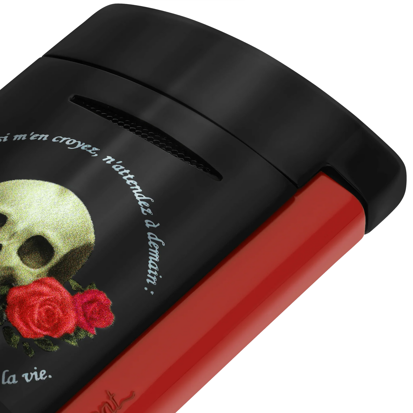 S.T. DUPONT Minijet Memento Mori Black Lighter/Briquet 010894