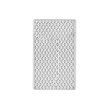 S.T. DUPONT INITIAL DIAMOND HEAD SILVER LIGHTER/BRIQUET 020820