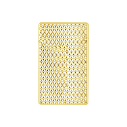 S.T. DUPONT INITIAL DIAMOND HEAD GOLD LIGHTER/BRIQUET 020821
