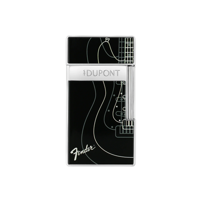 S.T. DUPONT Fender Biggy Black Lacquered Lighter/Briquet 025025