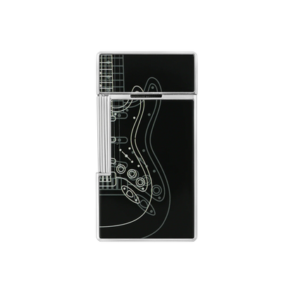 S.T. DUPONT Fender Biggy Black Lacquered Lighter/Briquet 025025