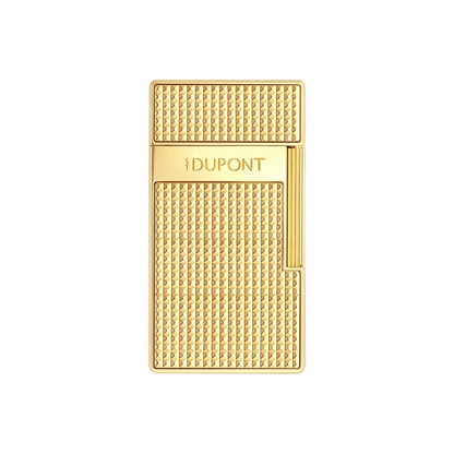 S.T. DUPONT Biggy Diamond Head Gold Lighter/Briquet 025209