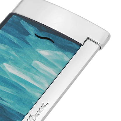 S.T. Dupont Slim 7 Géode Blue Lacquered Lighter/Briquet 027035