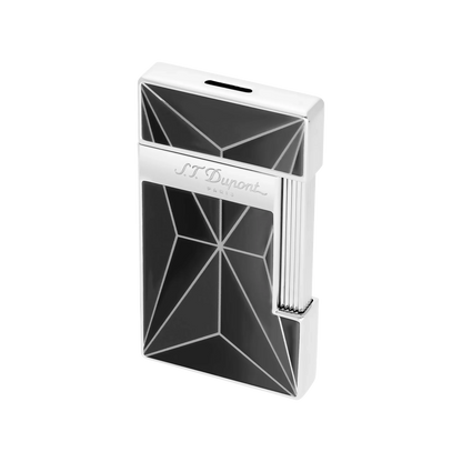 S.T. DUPONT Slimmy Chrome Fire X Black Lighter/Briquet 028070