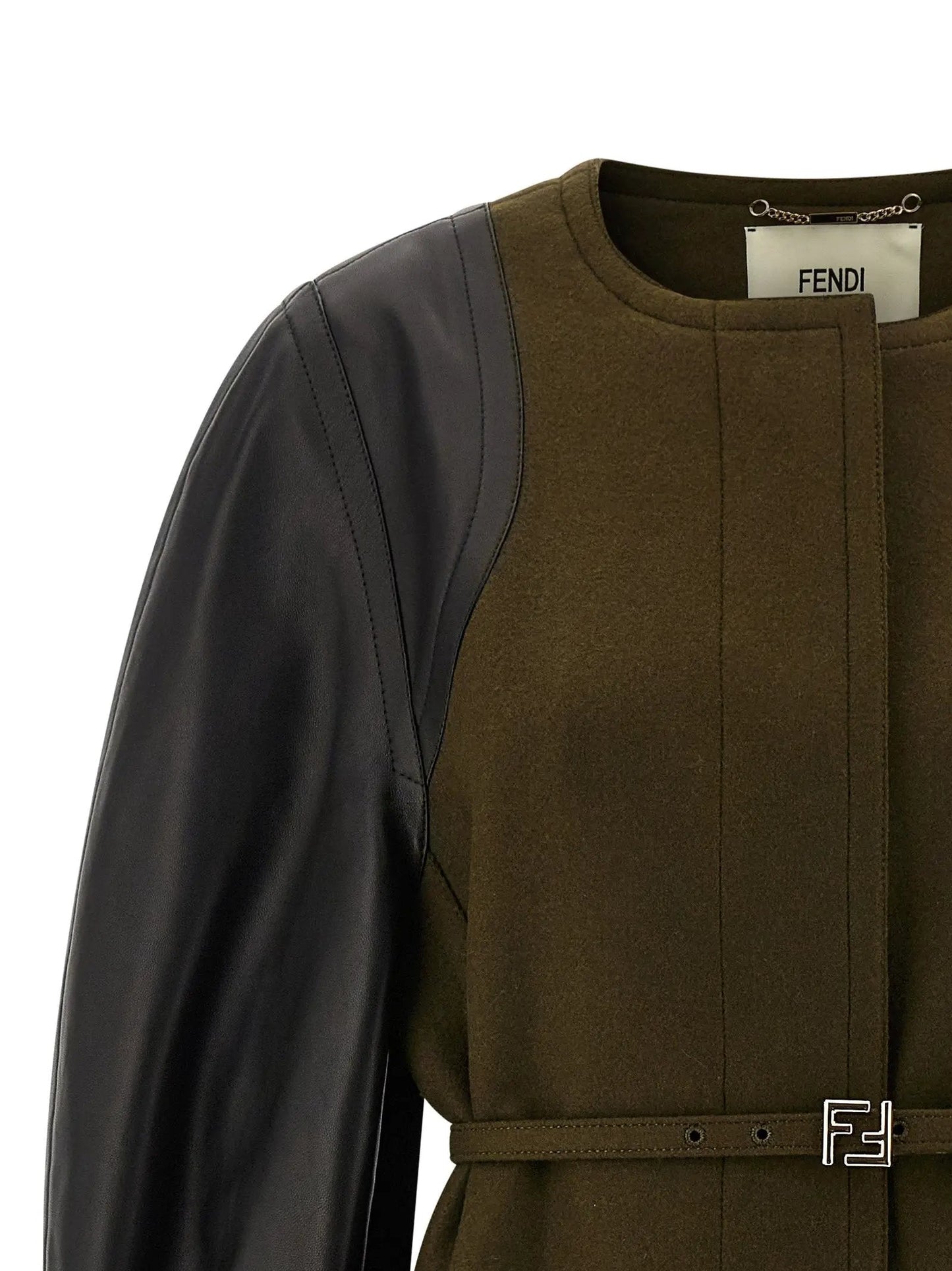 Fendi Bicolor Viscose Coat