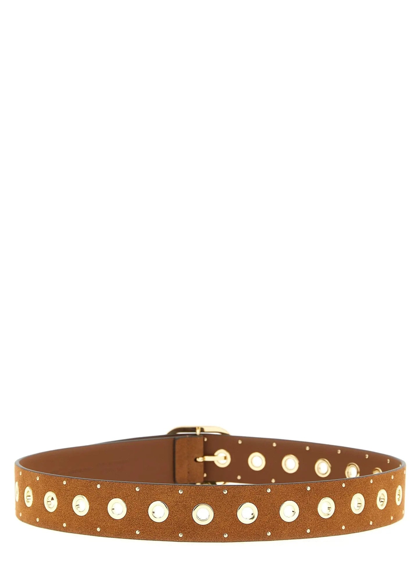 PINKO Brown Lamb Leather Regular Belt