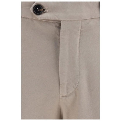 Brunello Cucinelli Beige Cotton Casual Pants