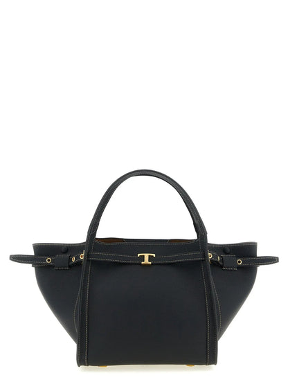Tod's Black Calfskin Tote Bag