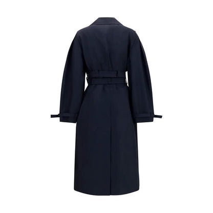 Ganni Black Cotton Coat