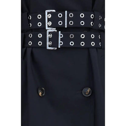 Ganni Black Cotton Coat