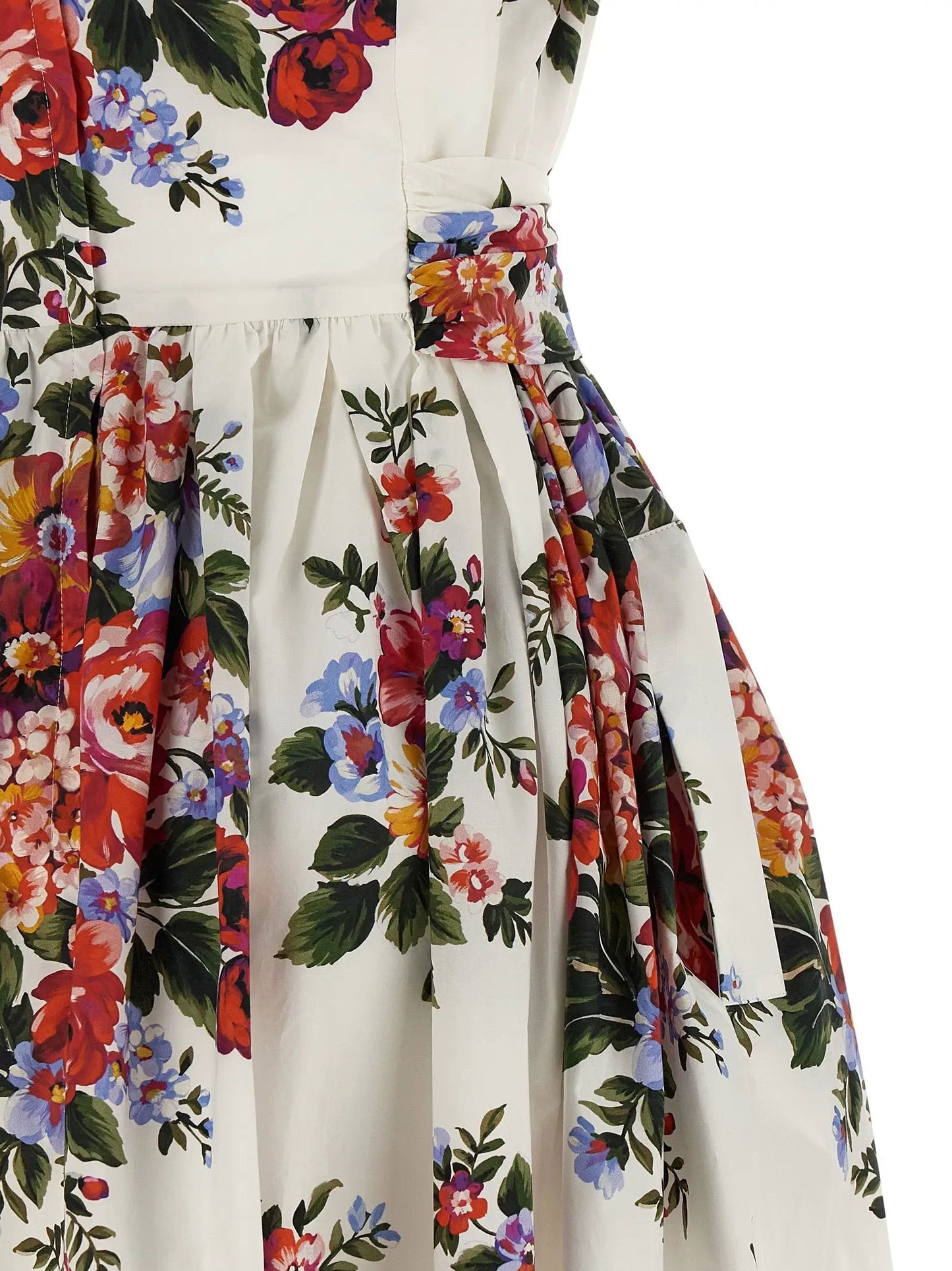 Dolce & Gabbana White Cotton Midi Dress