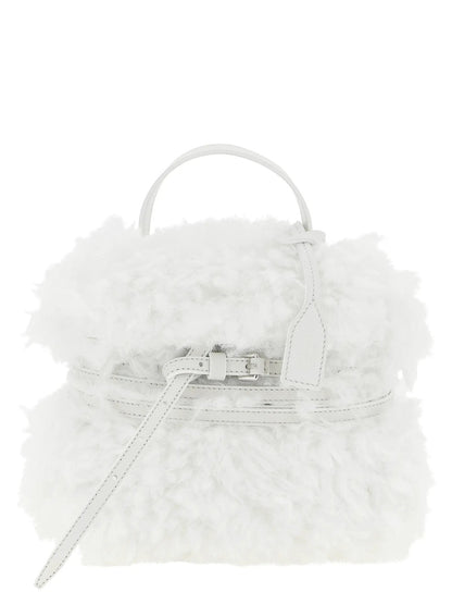 Moschino White Leather Handbag