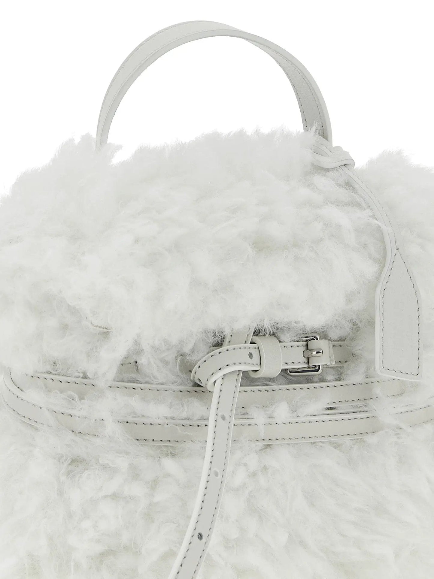 Moschino White Leather Handbag