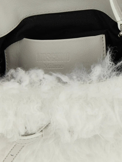 Moschino White Leather Handbag