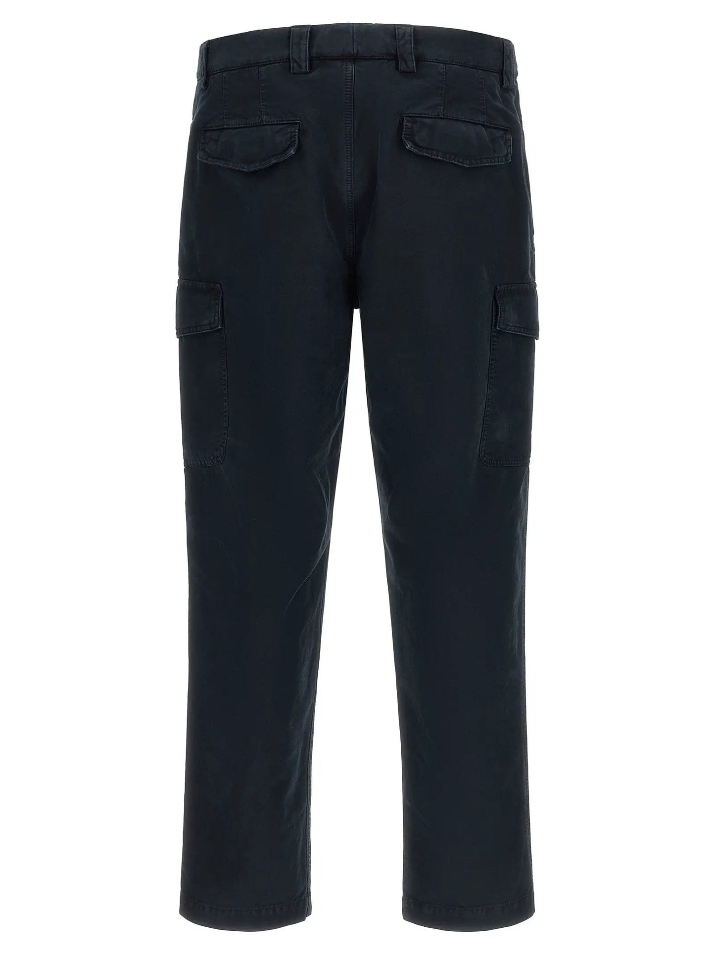 Brunello Cucinelli Blue Cotton Cargo Pants