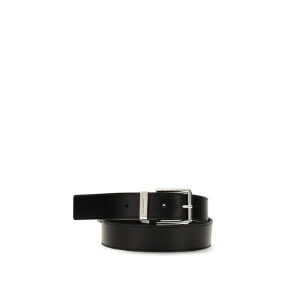 Givenchy Black Calf Leather Bos Taurus Regular Belt