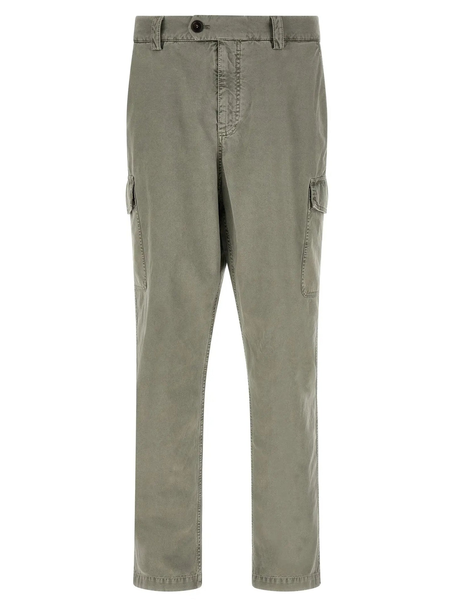 Brunello Cucinelli Bicolor Cotton Cargo Pants