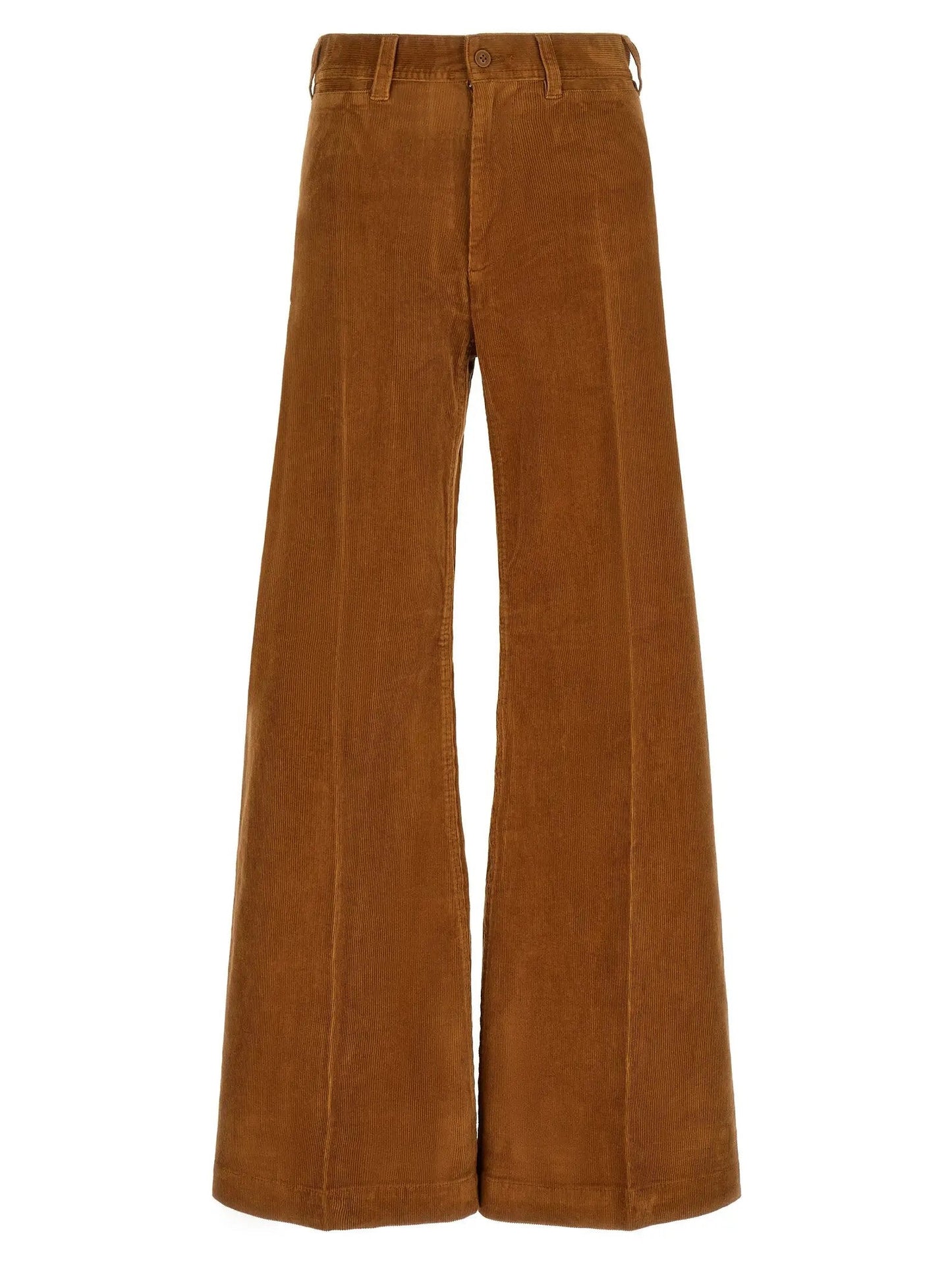 Polo Ralph Lauren Brown Cotton Flared Pants