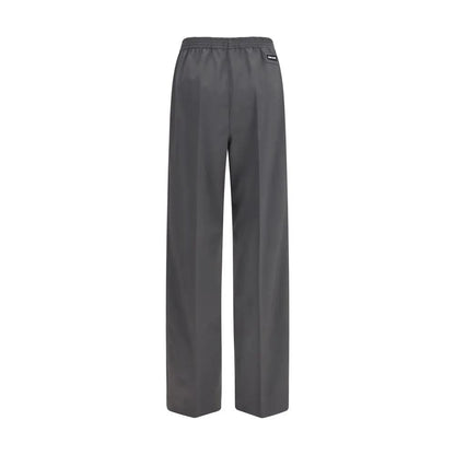 Miu Miu Gray Wool Casual Pants