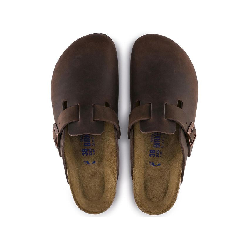 Unisex Boston Soft Footbed Oiled Leather Habana Regular/Wide