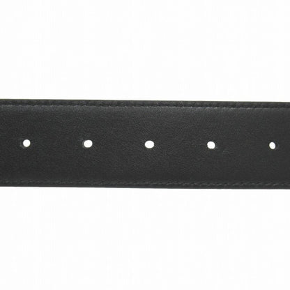 Dior Oblique Perforated Leather Belt Reversible CD Logo Silver Black