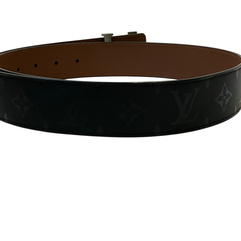 Louis Vuitton Ceinture LV Initial Pyramid Monogram Illusion Leather Belt Black