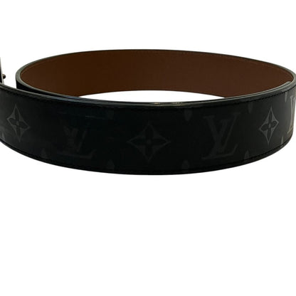 Louis Vuitton Ceinture LV Initial Pyramid Monogram Illusion Leather Belt Black
