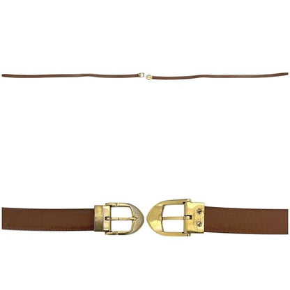Louis Vuitton Belt Ceinture Classic Brown Taiga Waist 100 25 Leather