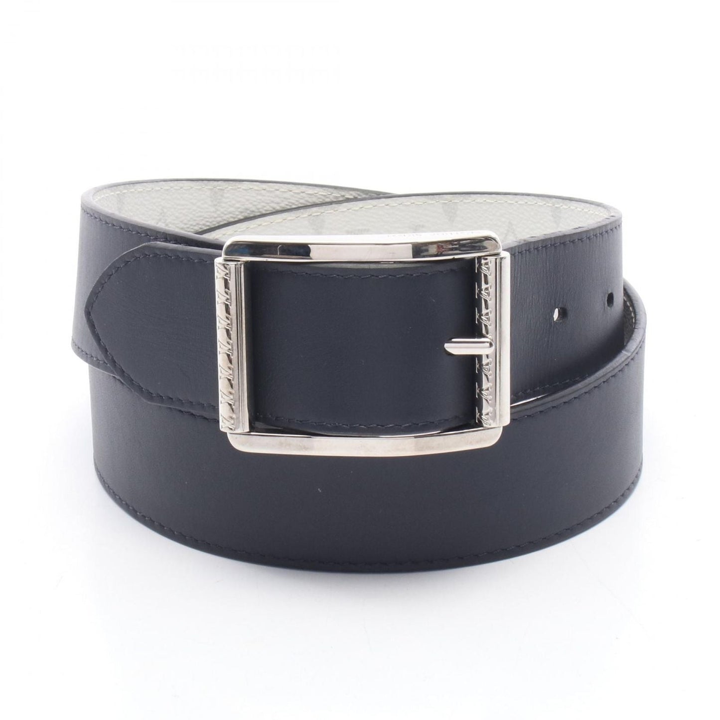 Louis Vuitton Belt Ceinture Reverso 40 Monogram Silver Reversible Leather