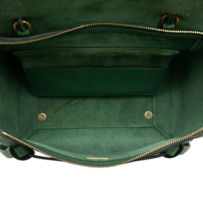 Celine Belt Bag 2-Way Green Leather