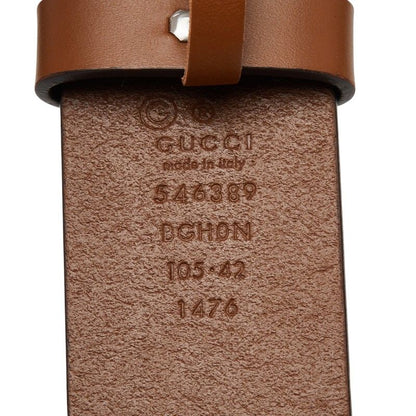 Gucci Interlocking 105 42 Brown Leather Belt