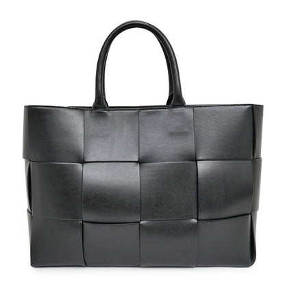 Bottega Veneta Arco Tote Bag Black Intrecciato Calf Leather