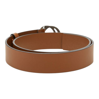 Gucci Interlocking Belt 85 34 GG Buckle Brown Leather