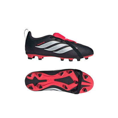 adidas Youth Predator Club Fold-Over Tongue Elastic Laces Firm/Multi Ground Soccer Cleats