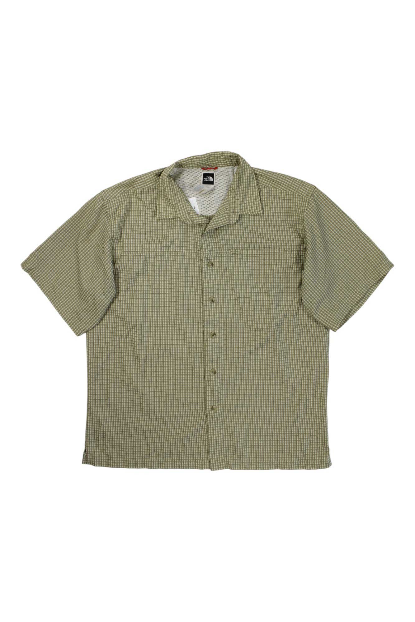 Mens Short Sleeve Button Down Plaid Shirt