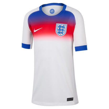 Nike England 2025 Stadium Home (Women's Team) Big Kids' Dri-FIT Soccer Replica Jersey