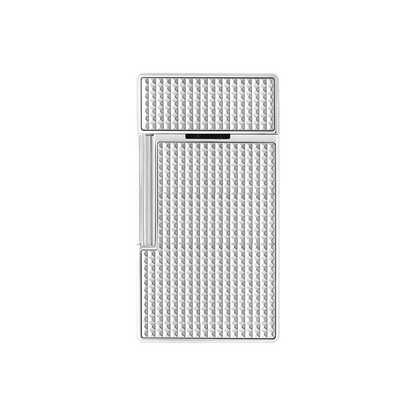 S.T. DUPONT Biggy Diamond Head Silver Lighter/Briquet 025010