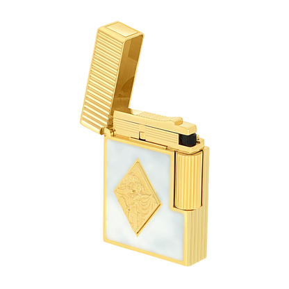 S.T. Dupont Ligne 1 White Lacquered Romeo y Julieta Lighter/Briquet C14050CL