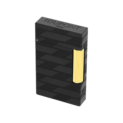 S.T. DUPONT Ligne 2 Monogram 1872 Black Guilloche Lighter/Briquet C16179