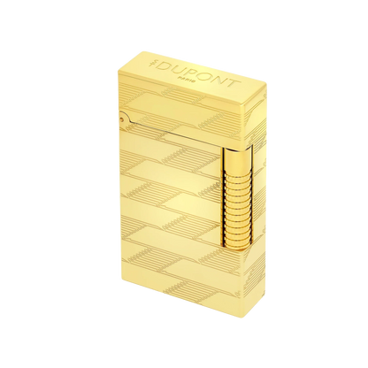 S.T. Dupont Le Grand Guilloche Monogram 1872 Gold Lighter/Briquet C23178