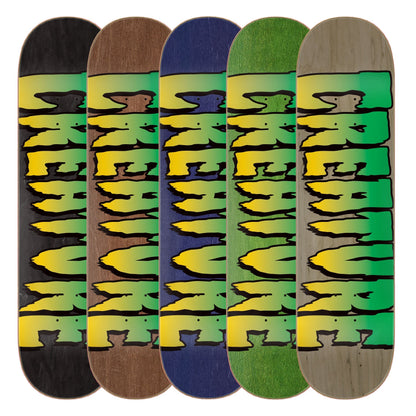 Creature Skateboard Deck Logo Stumps (Assorted) 9.0" x 32.15"