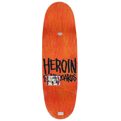 Heroin Skateboard Deck Space Egg 3 Green 10" x 32.625"