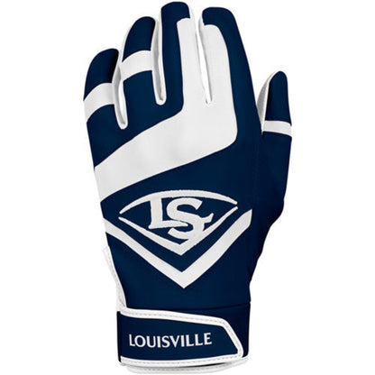 Louisville Slugger Adult Genuine Batting Gloves - Navy / White