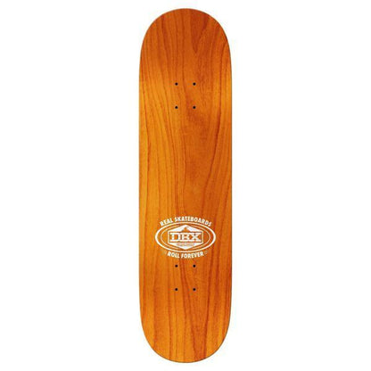 Real Skateboards Oval DBX Basalt Deck 8.5" Silver Foil