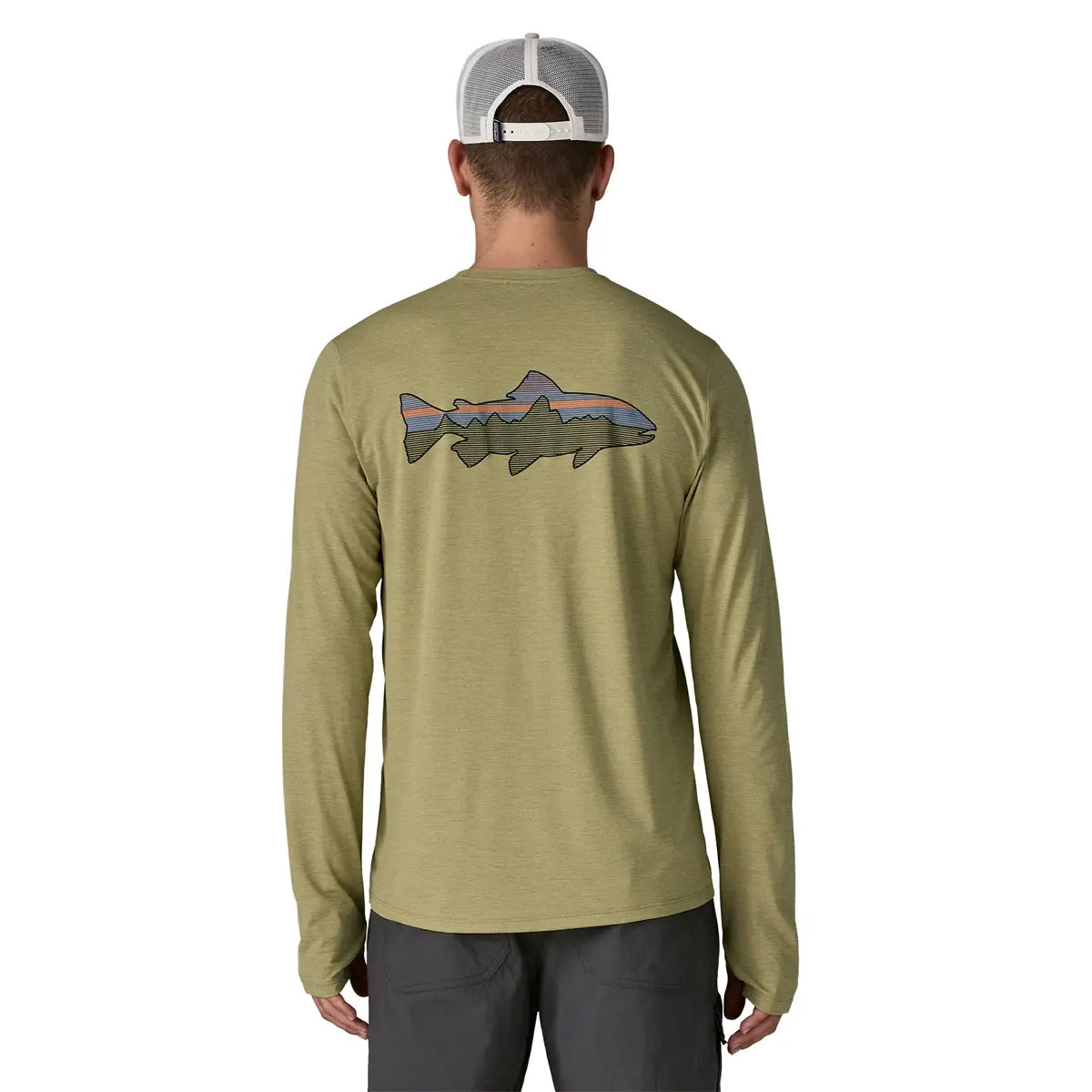 Patagonia M's Capilene  Cool Sun Shirt - Fitz Roy Trout