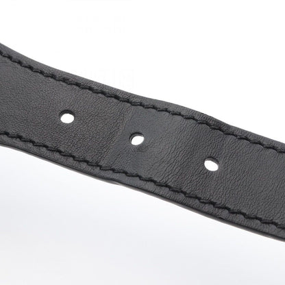 Dior Belt Embroidery Navy Canvas Leather