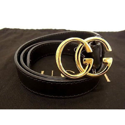 Gucci GG Marmont Leather Gold Hardware Belt Size 42 Brown